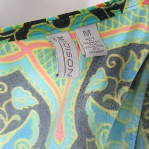 Madison Dress M Sleeveless Bright Print - Picture 12 of 12